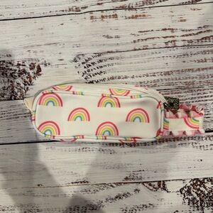 NWOT Sugar Bee Rainbow‎ Print Kids Pencil pouch